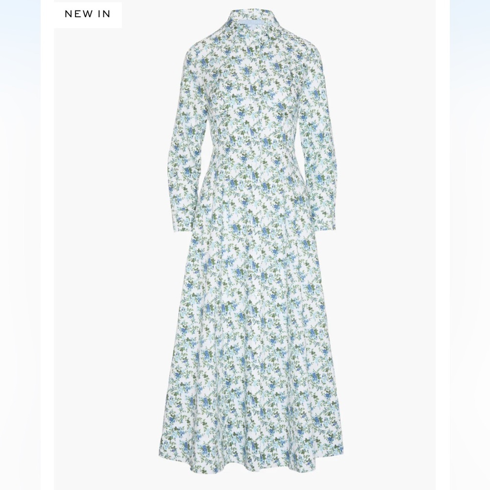 Hill House Home The Alandra Dress in English Daisy Blue White
Size Large - Picture 3 of 9
